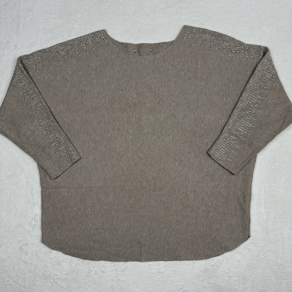 Vila Milano Women's L BrownSuper‎ Soft Sweater  Dolman Sleeve